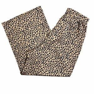 Ami Kids Leopard Print Leggings - Black and Tan